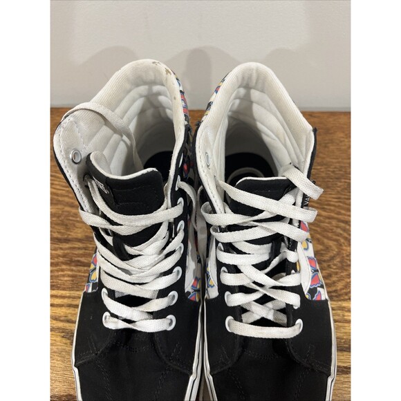 Vans Sk8-Hi Checkerboard Butterfly Women's Canvas Skate Lace Up Shoes Sz 8 - Picture 5 of 10